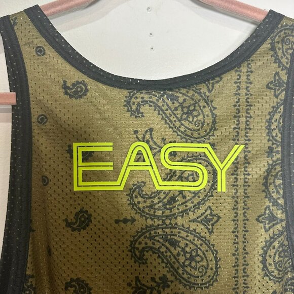 Nike Dri-Fit KD Mesh Tank Top Easy Green Black Jersey Men's Size Large Bandana - Picture 9 of 10